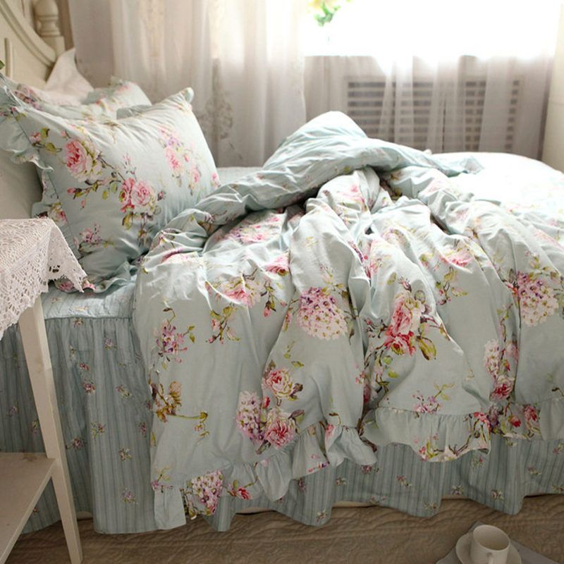 New European Flower Print Bedding Set Rustic Duvet Cover New European Flower Print Bedding Set Rustic Duvet Cover Wrinkle Bedspread Bed Sheet For Wedding Pillowcase Clothes Catalog