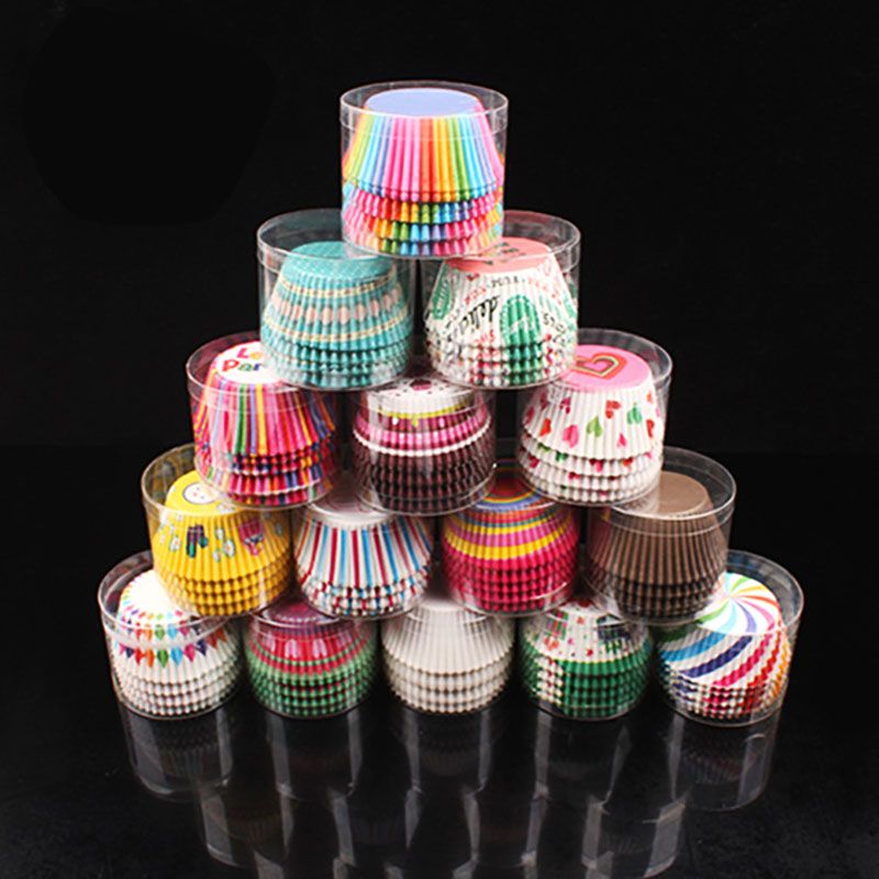 100pcs Aluminum Foil Muffin Cupcake Wrappers Cake Cup Wrap Wedding Party Decor