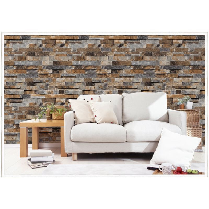 Free Modern 3d Brick Wall Sticker 9 5m 0 53m Wallpaper Living Room Restaurant Bedroom Hotel Background Decor Wallstick Paper
