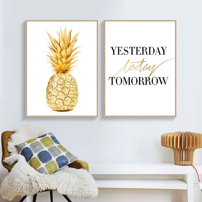 Großhandel Moderne Einfache Schwarz Weiß Oder Gelb Ananas A4 Poster ... Großhandel Moderne Einfache Schwarz Weiß Oder Gelb Ananas A4 Poster ...