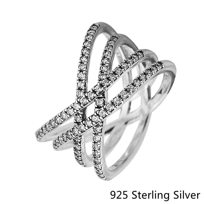 Anelli compatibili con gioielli Pandora Linee cosmiche anello anello in argento le donne originali 100% 925 sterling sterling anello gioielli