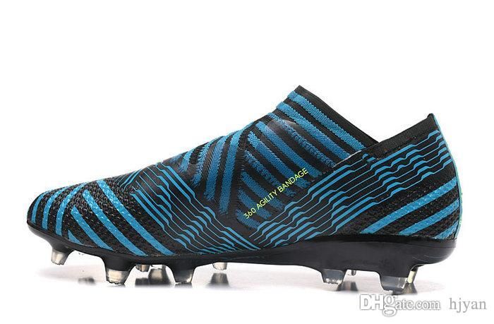 Tempêtes Top Série Bandage Nemeziz 2017 Océan Chaussures 360 Nouveau Un De Agility Ongles Fg Football Hommes 17 EHI92D
