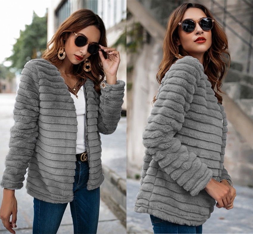 Femme Veste Mode Marque Acheter Fausse Nouvelle Fourrure P0HwRx