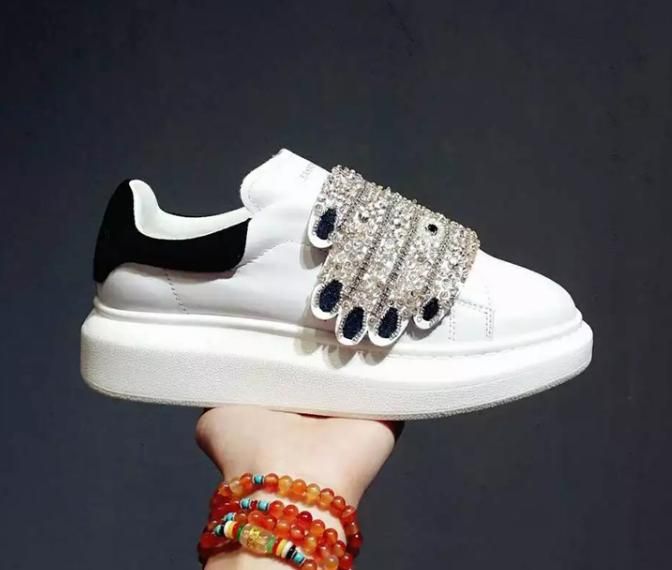 Rhinestone Palm Sneakers Platform Shoes Women'S Creepers Shoes Lady ...