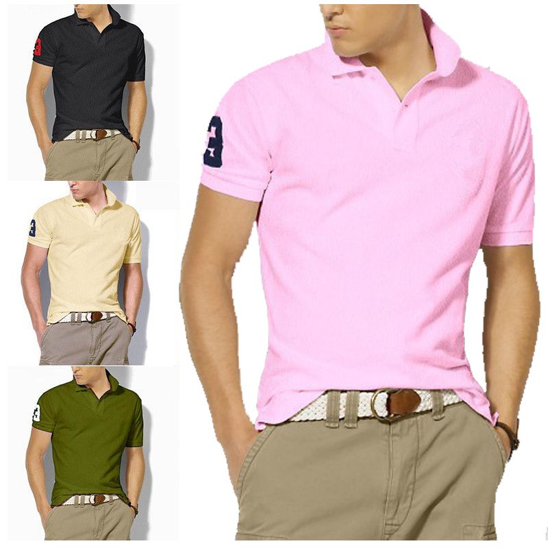 Hot Sale 2018 New Summer Mens Clothing Fashion Mens Embroidery Polo Shirts Slim Fit Short Sleeve Trend Male Casual Tee Shirt 5xl 5xl