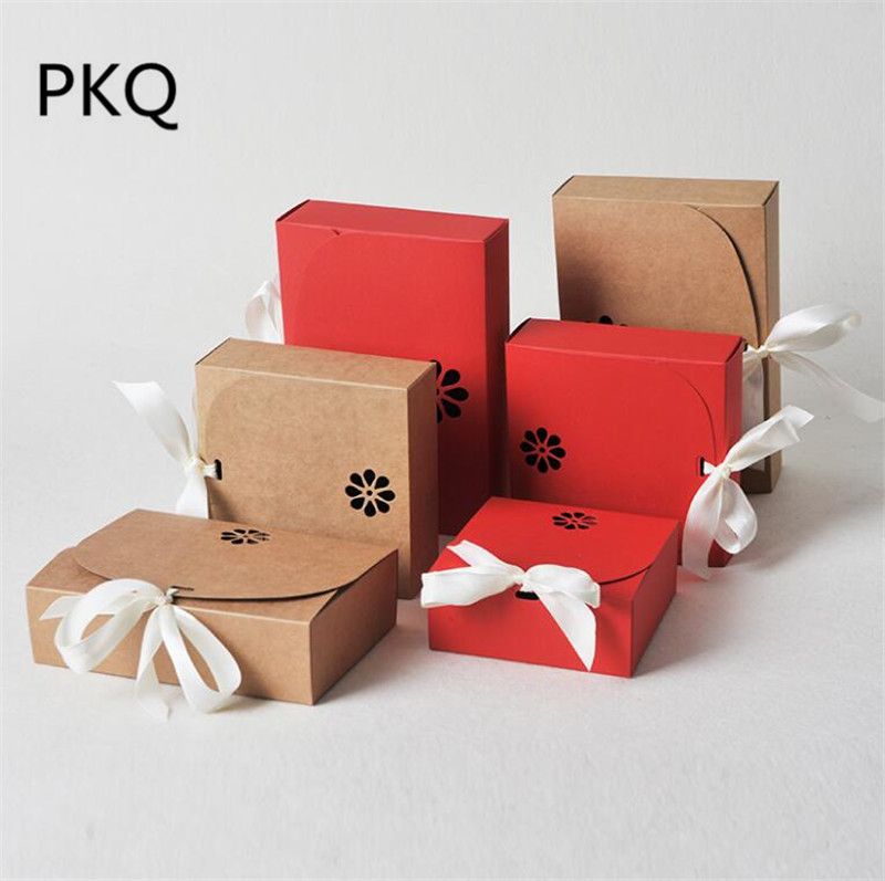 red kraft craft paper