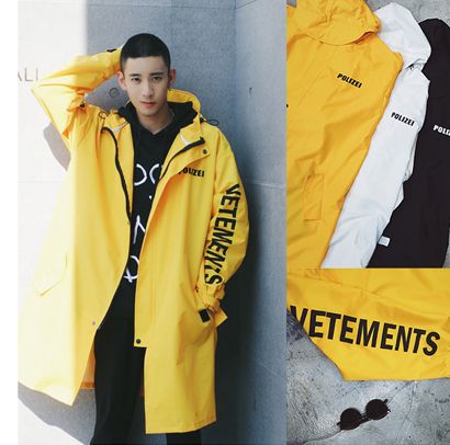 yellow trench coat mens