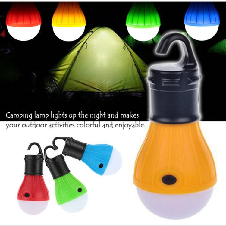 4 X verde exterior lámpara colgante cada uno con 3 LED/'s camping pescar bombilla farol