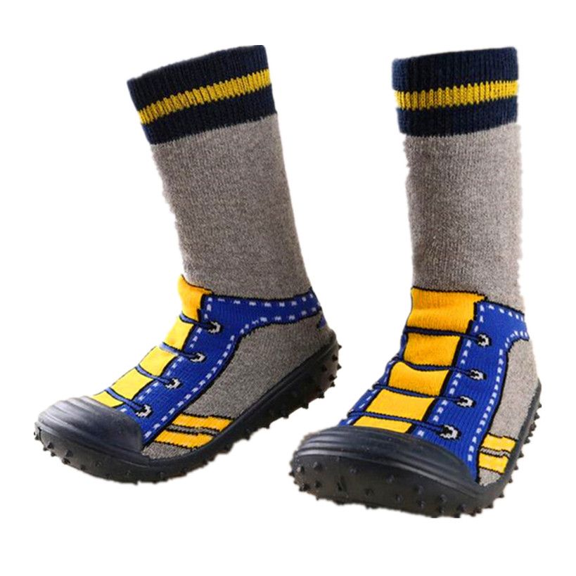 Baby Socks With Rubber Soles With Grips Toddler Boy Girl Non Skid