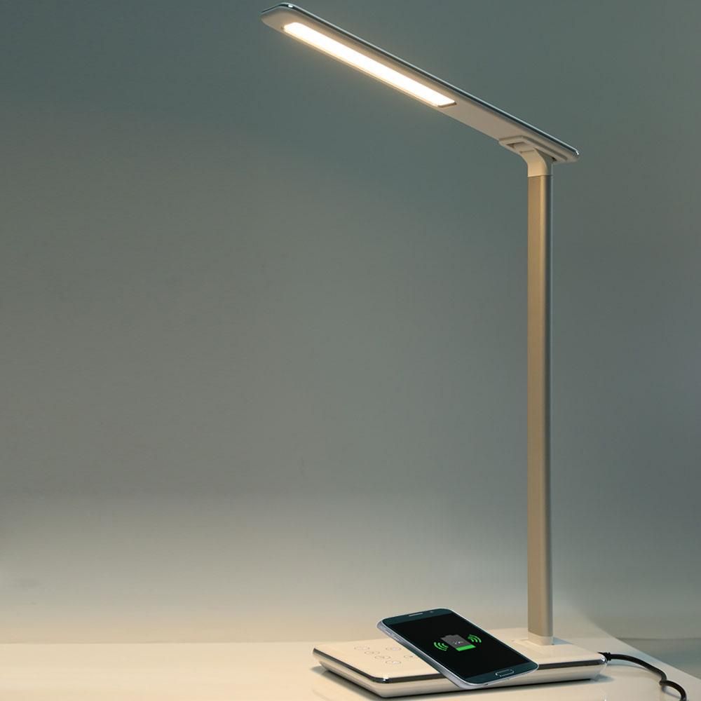 Led Desk Lamp Table Folding 48leds 5w Temperature Book Light Led Desk Lamp Table Folding 48leds 5w Temperature Book Light With Qi Wireless Desktop Charger Usb Output Bottom Bulb Spotlight From