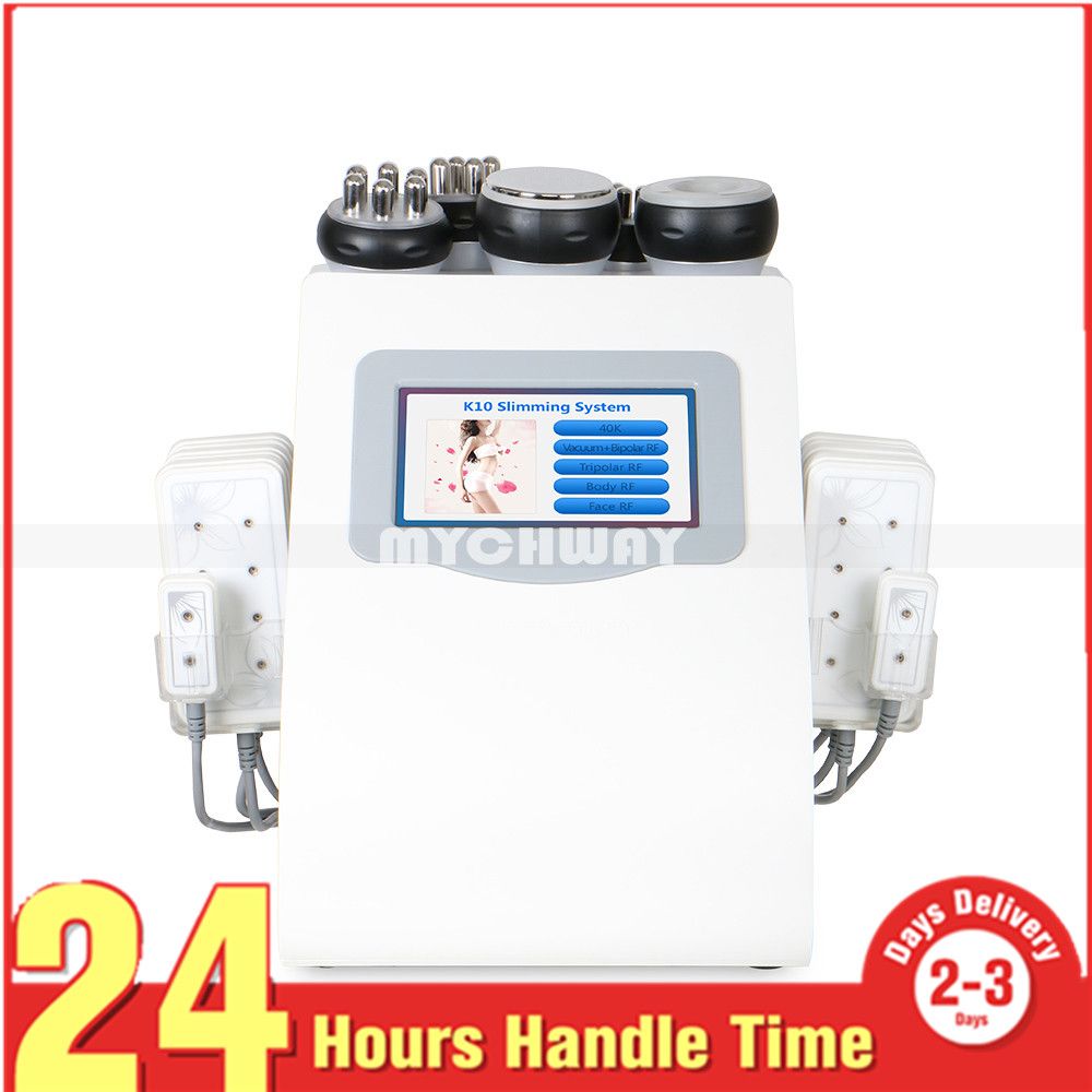 Free Gift! 6 In 1 Lipo Laser Cavitation Machine Vacuum Radio Frequency