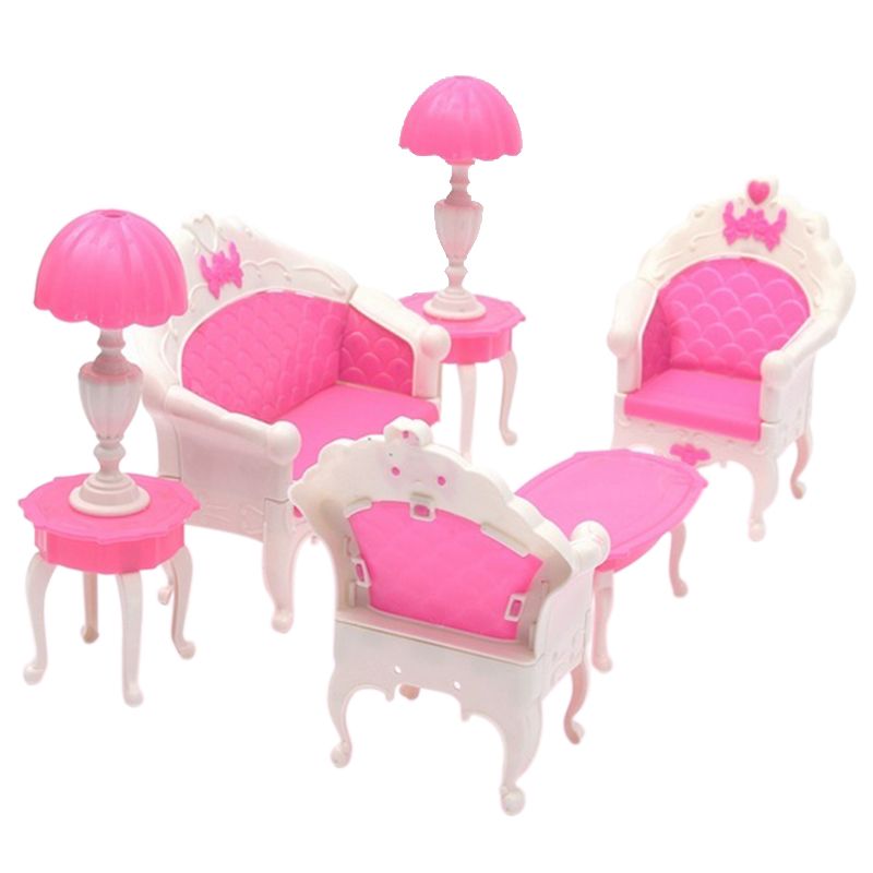 Cute Lovely Dollhouse For Barbie Doll Furniture Playset Living Room Cute Lovely Dollhouse For Barbie Doll Furniture Playset Living Room Sofa High Quality Fo China Supplier