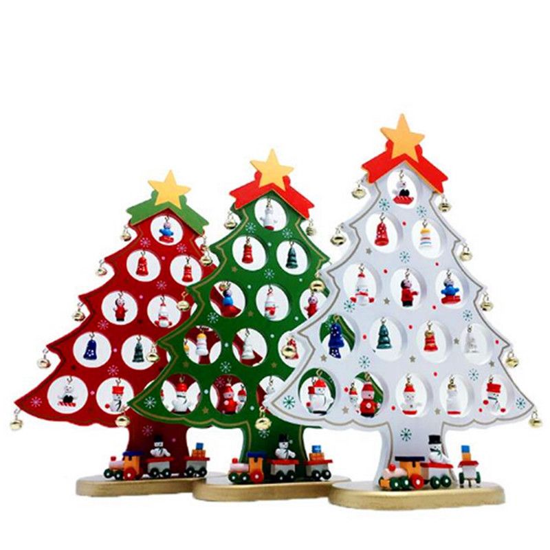 FQ Brand Hot Sale Wooden  Tabletop Christmas  Tree  With 