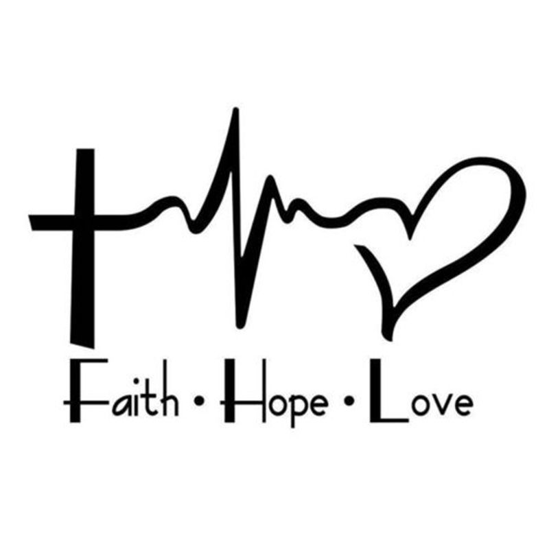 Download 2019 Faith Hope Love Vinyl Decal Sticker For Car Or Truck ...