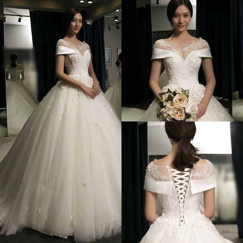 sparkly white ball gown