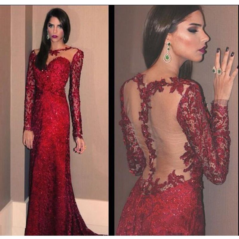 vestidos de gala cor de vinho