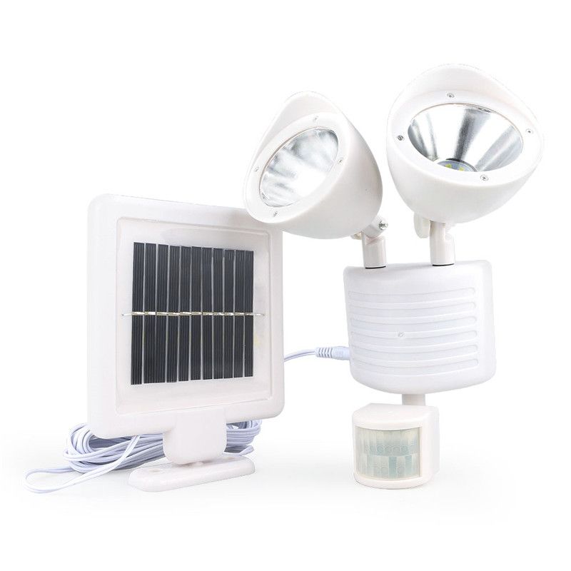 2018 Adjule Dual Heads Pir Motion Sensor Led Solar Light Outdoor 2018 Adjule Dual Heads Pir Motion Sensor Led Solar Light Outdoor Waterproof Wall Lamp For Garden Path Lighting From Tcled2018