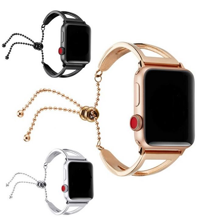 Bracelet Connecté Mercurochrome Bracelet Montre Femme Pour Apple Watch Bandes 38mm 42mm, Mode Bracelet Acier Inoxydable Pour Bracelet Apple Watch Série 1 2