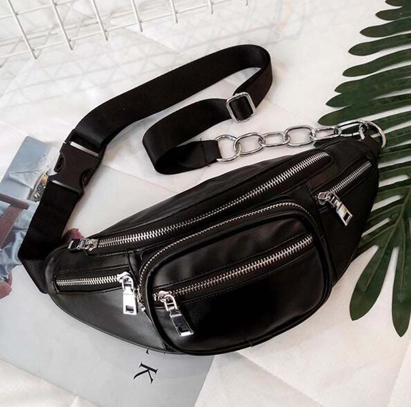 fanny pack with chain