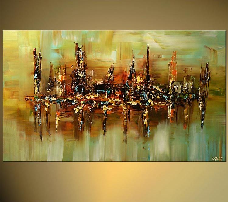 100 Handmade High Quality Abstract Canvas Wall Art Color Oil Painting