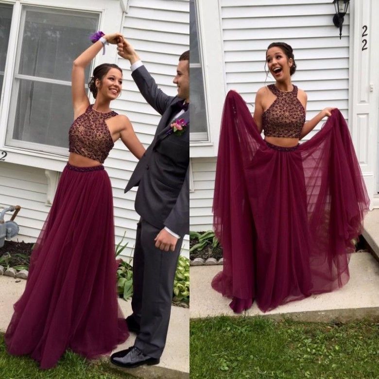 Jewel Top Prom Dresses