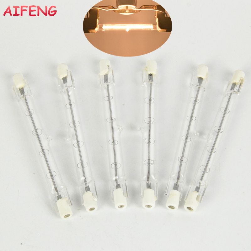 2018 Aifeng 6x J118 R7s Halogen Lights Dimmable 500w Tungsten 2018 Aifeng 6x J118 R7s Halogen Lights Dimmable 500w Tungsten Filament Double Ended Linear 118mm 8000 Lumen Floodlight Bulb 220v 240v From Alluring