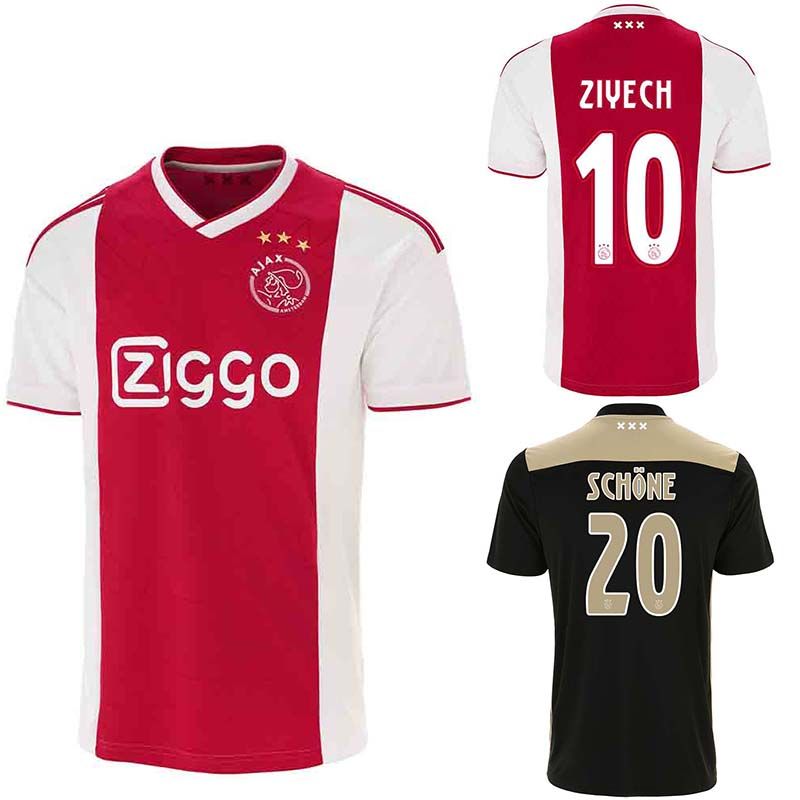 acheter 2019 ajax soccer maillot schone dolberg ziyech veltman nouri
