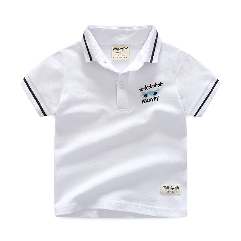 High Quality 1 7 Y Kids Polo Boys Shirt Summer Short Sleeve Children