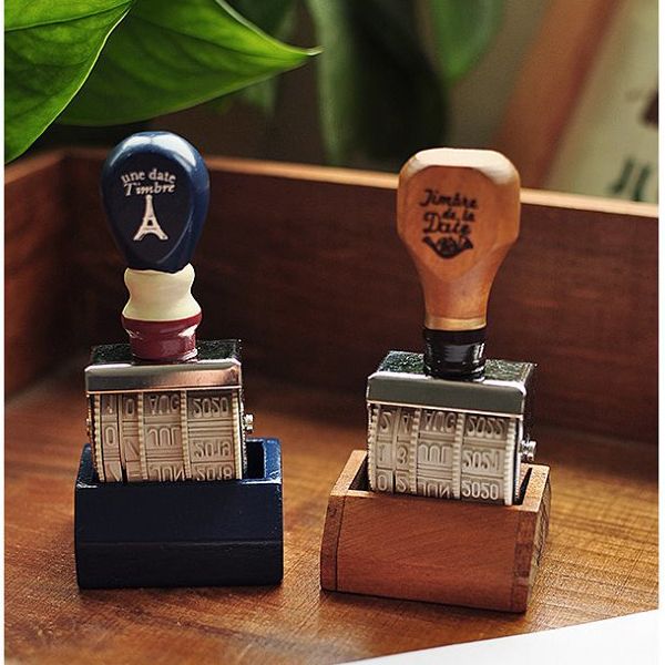 Vintage Wooden Words And Date Stamp Diy Rolling Wheel Rubber Vintage Wooden Words And Date Stamp Diy Rolling Wheel Rubber Sbooking Craft Korean Stationery Sk785