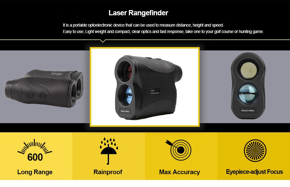 Entfernungsmesser Range 600 : Free dhl 600m telescope laser range finder waterproof distance speed