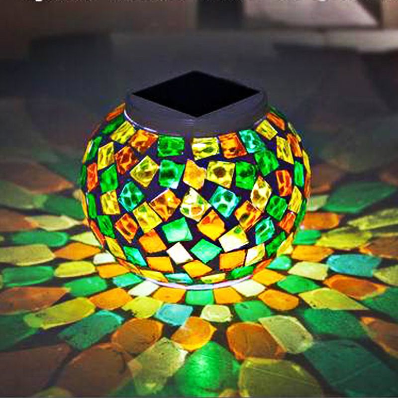 2019 Garden Led Solar Light Waterproof Mosaic Glass Ball Lamp 2019 Garden Led Solar Light Waterproof Mosaic Glass Ball Lamp Colorful Change For Xmas Bedroom Outdoor Decoration Night From