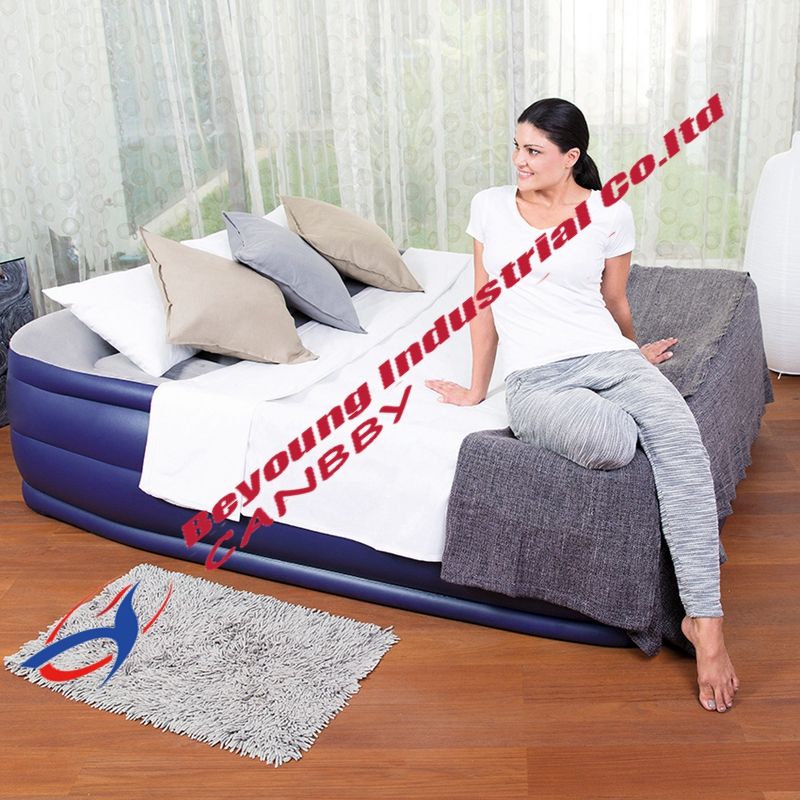 Bestway Deluxe Raised Airbed Queen Size Inflatable Mattress With Bestway Deluxe Raised Airbed Queen Size Inflatable Mattress With Built In Electric Pump Pillow 220v Height 22 Affordable Patio Furniture Cushions