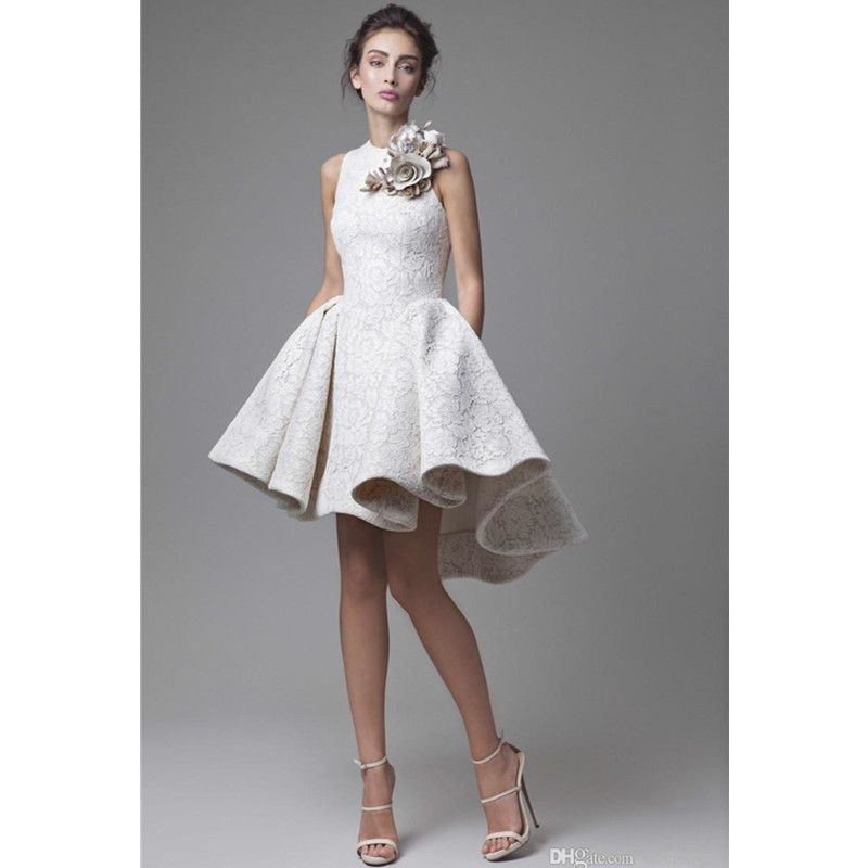 Short Skirt Wedding Dress