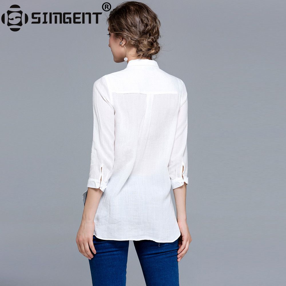 camisas tres cuartos para mujer