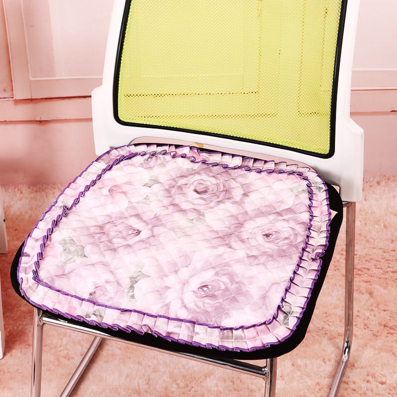 Creative Lace Chair Cushion Non Slip Four Seasons Pad New Home Creative Lace Chair Cushion Non Slip Four Seasons Pad New Home Office Fabric Printing Whole Cushions For Lawn Furniture Outdoor Pillows On