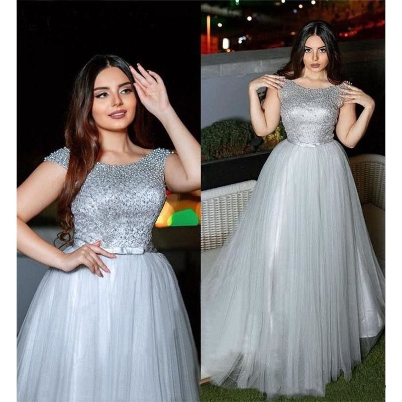 silver plus size prom dresses
