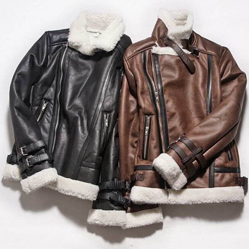 Whole Winter Lined Vintage Avirex Fly B3 Flight Pilot Leather Whole Winter Lined Vintage Avirex Fly B3 Flight Pilot Leather Er Jacket Men Suede Coat With Fur Collar Brown Black Uk 2019 From Duixinju