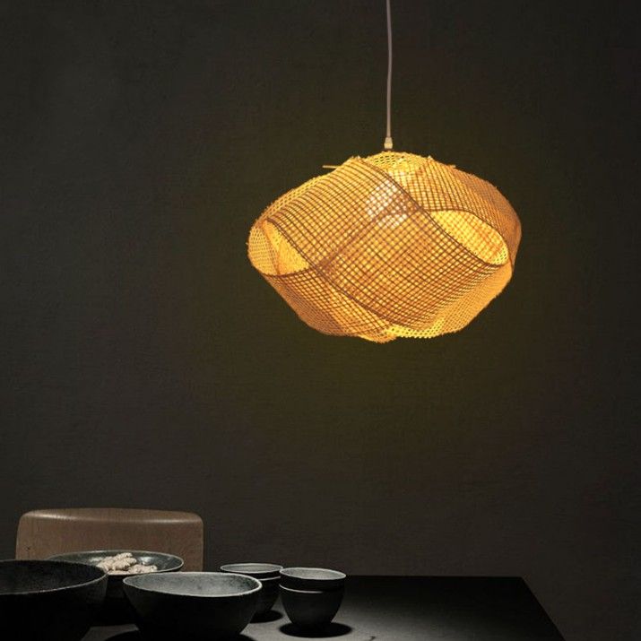 Bamboo Wicker Rattan Cloud Shade Pendant Light Fixture Japanese Bamboo Wicker Rattan Cloud Shade Pendant Light Fixture Japanese Tatami Hanging Ceiling Lamp Plafon Re Avize Luminaria Design Llfa Maskros