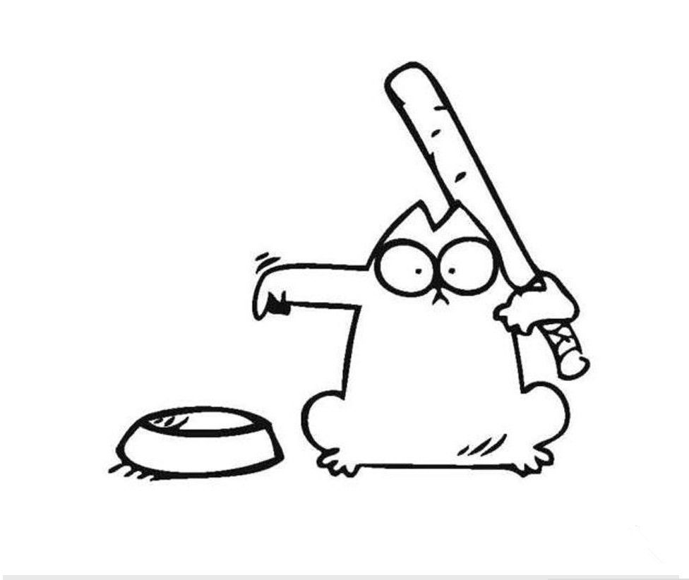 2020 9 Models Simon'S Cat Cute Car Decals Hungry FEED ME Fuel Tank Cap