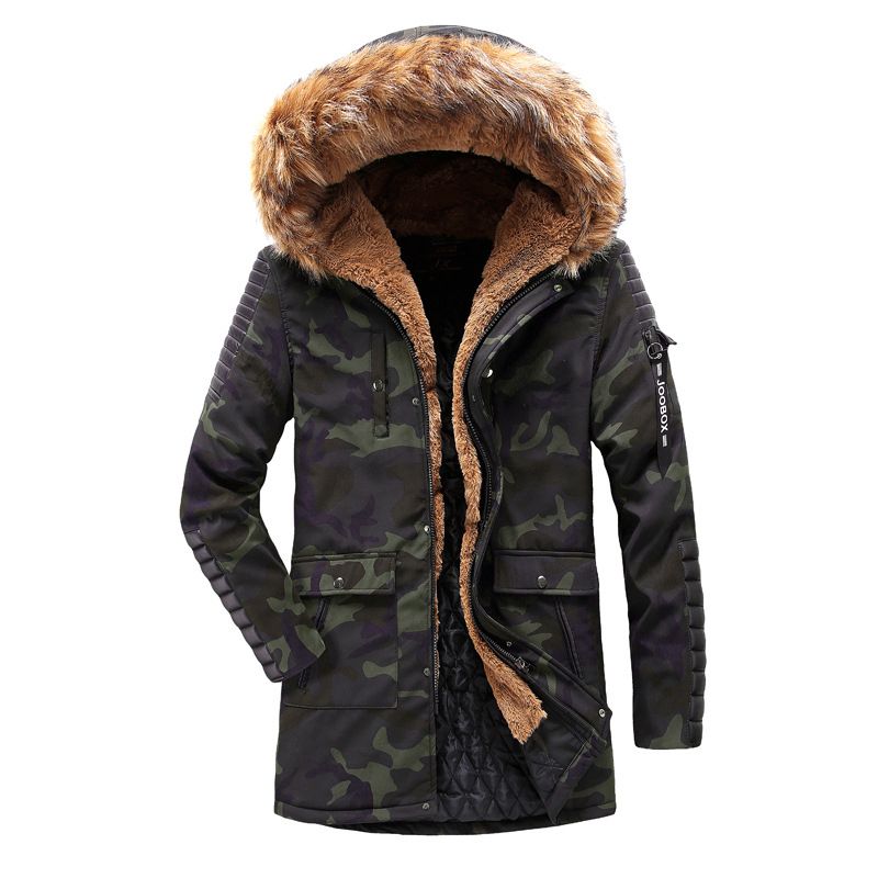 NIANJEEP Winter Jacket Men Camouflage Parkas Men Coats Black Male ...