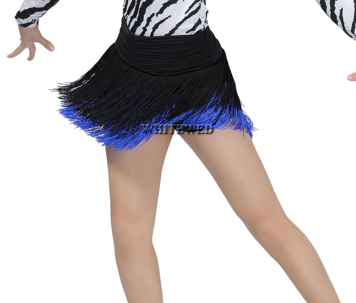 Best And Cheapest Stage Wear Lady Fringed Mini Latin Tango Salsa