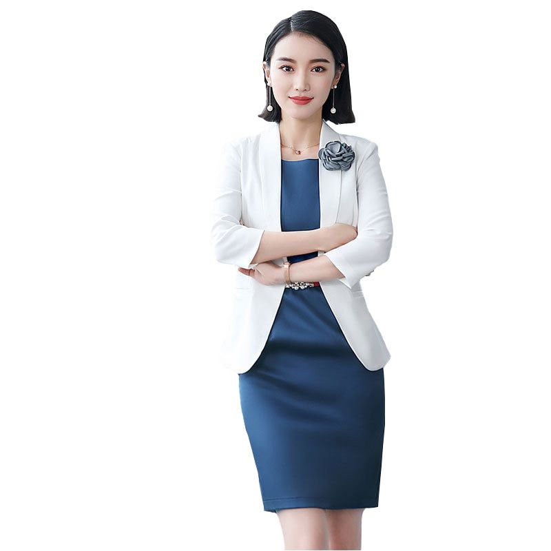 professional dress with blazer