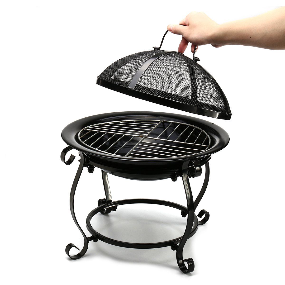 Großhandel Schwarz Portable Outdoor Bbq Herd Cooker Camping Großhandel Schwarz Portable Outdoor Bbq Herd Cooker Camping Holzkohle Grills Küche Grill Kochen Tools Utensil Patio Kamin Von Calars 135 67 Auf De