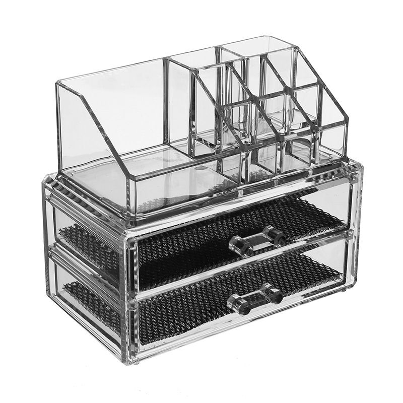 Safebet Transparent Acrylic Storage Drawer Makeup Organizer Table
