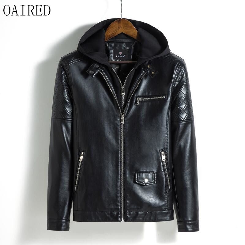 2018 Whole Oaired Plus Size Leather Clothing Men New 2018 Whole Oaired Plus Size Leather Clothing Men New Fashion Hooded Male Jacket Short Slim Motorcycle Coat From Vanilla04