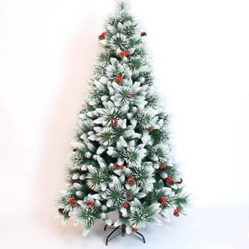1.8M / 180CM Modified Pine Needle Mixed Snow Christmas Tree 1.8M / 180CM Modified Pine Needle Mixed Snow Christmas Tree Christmas Hotel Shopping Arcade Decoration Decoration Christmas Deco Christmas Decor From Galry, ... - 1.8M / 180CM Modified Pine Needle Mixed Snow Christmas Tree