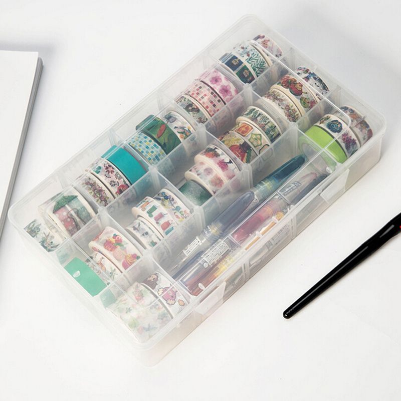 Washi Tape Storage Box Set Diy Tools Sbooking Pp Transpa Stationery School Supplies
