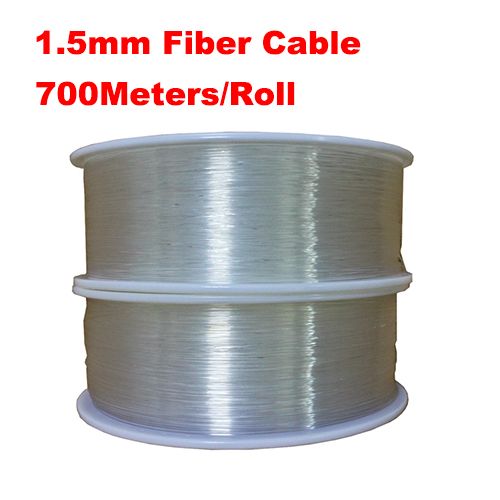 1 5mm diameter 700m roll pmma fiber optic cable end glow optic fiber