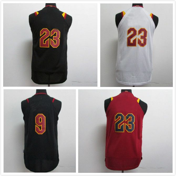2019 Basketball Jerseys Stitched 23 RED BLACK WHITE Sport Home Away