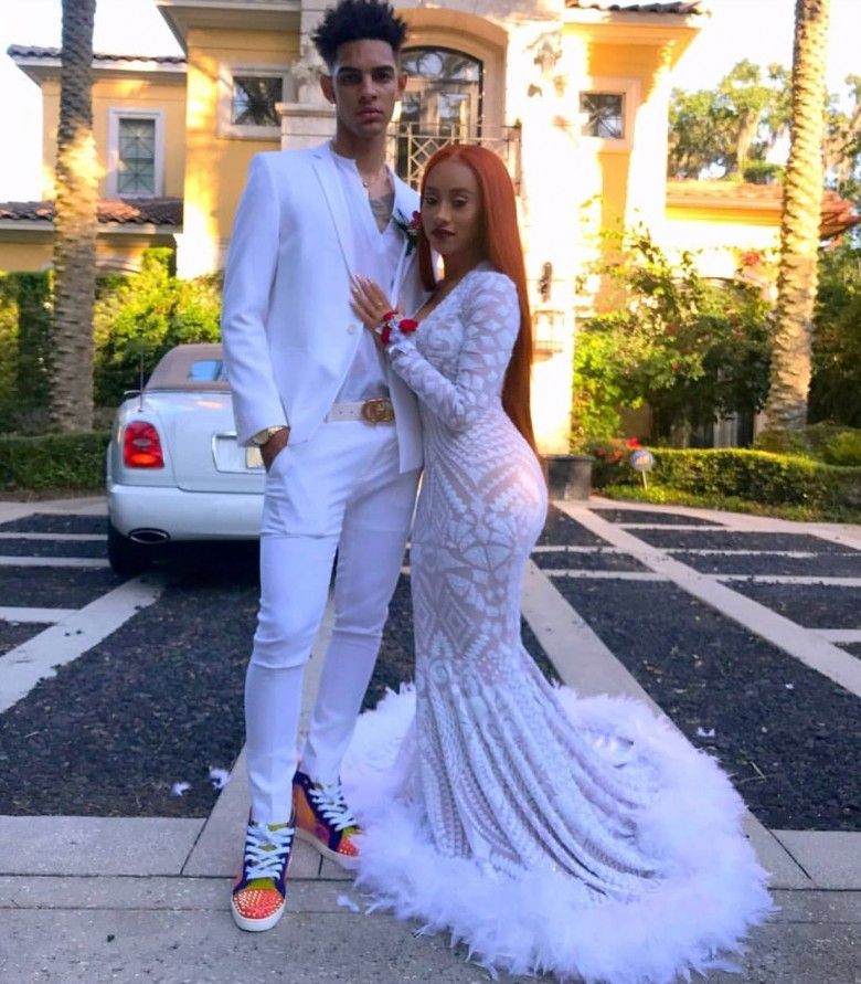 long sleeve feather wedding dress